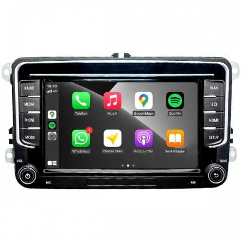 Volkswagen Android CARPLAY 2/64 7 Inç Multimedya AHD Geri Kamera